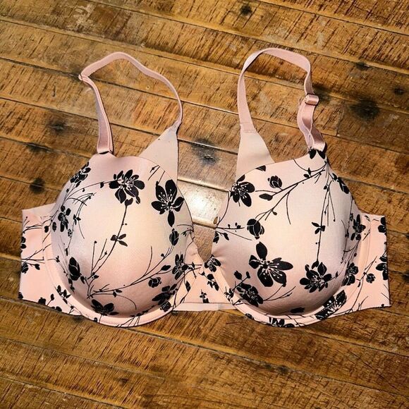 Soma Vanishing 360 Perfect Coverage 36C pink flower bra - Picture 1 of 3
